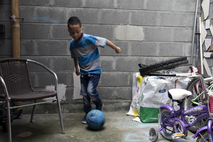 Adrian loves to play soccer in his spare time.