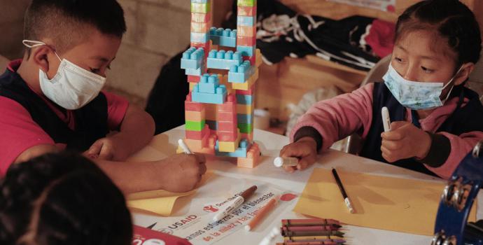 Building blocks save the children top