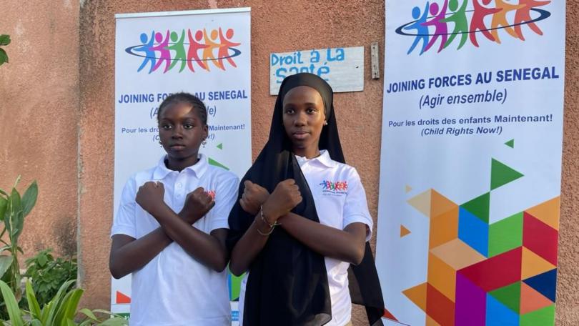 Mariama et Seynabou les deux filles ambassadeurs de Save the Children