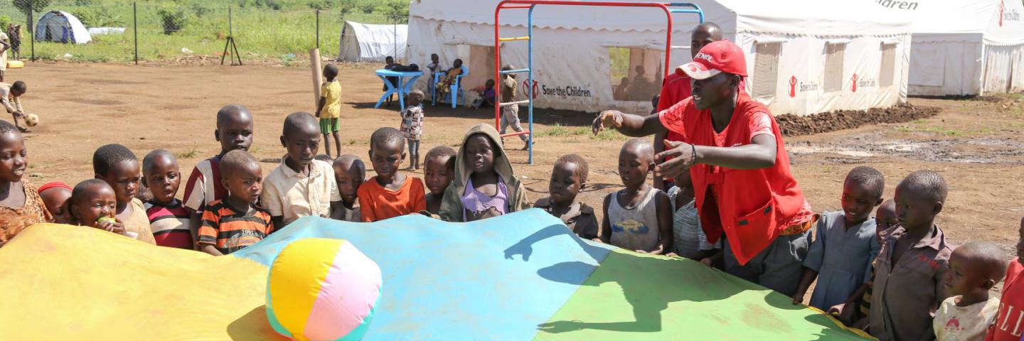 A Child-Friendly Space run by Save the Children