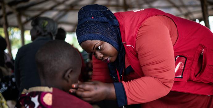 Sauda at work. Frederik Lerneryd / Save the Children