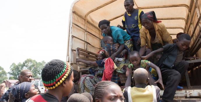 New arrivals into Uganda from eastern DRC. Hannah Maule-Ffinch / Save the Children