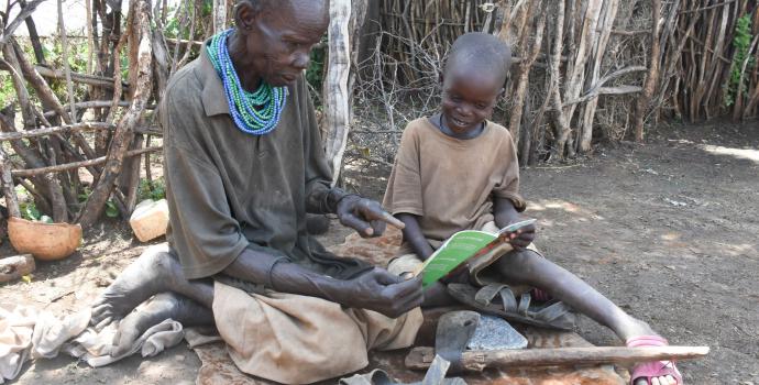 Home learning in Karamoja