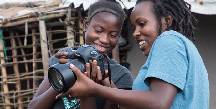 Helen* with photographer Esther Mbabazi